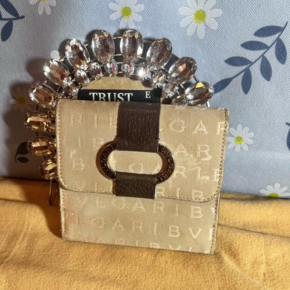 BVLGARI Logo Mania Canvas Bifold Wallet